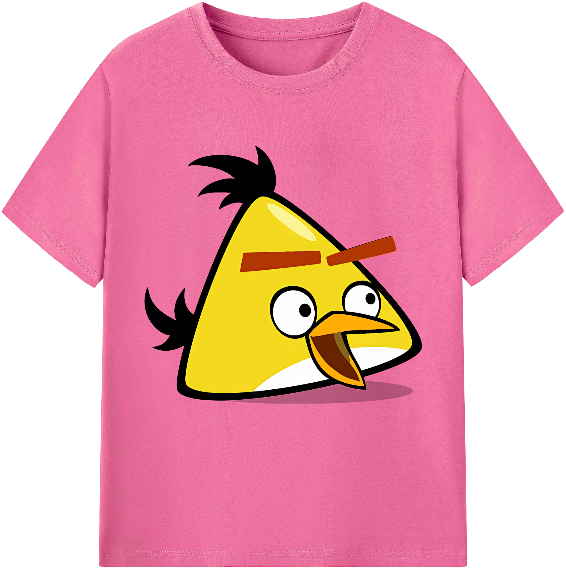 （画像用） Angry Birds アングリーバード レディースカジュアルプリントTシャツ（綿100％）